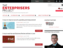 Tablet Screenshot of enterprisersproject.com